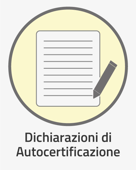 Dichiarazioni di autocertificazione